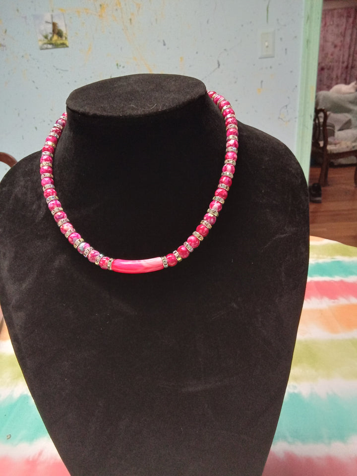 Pink necklace