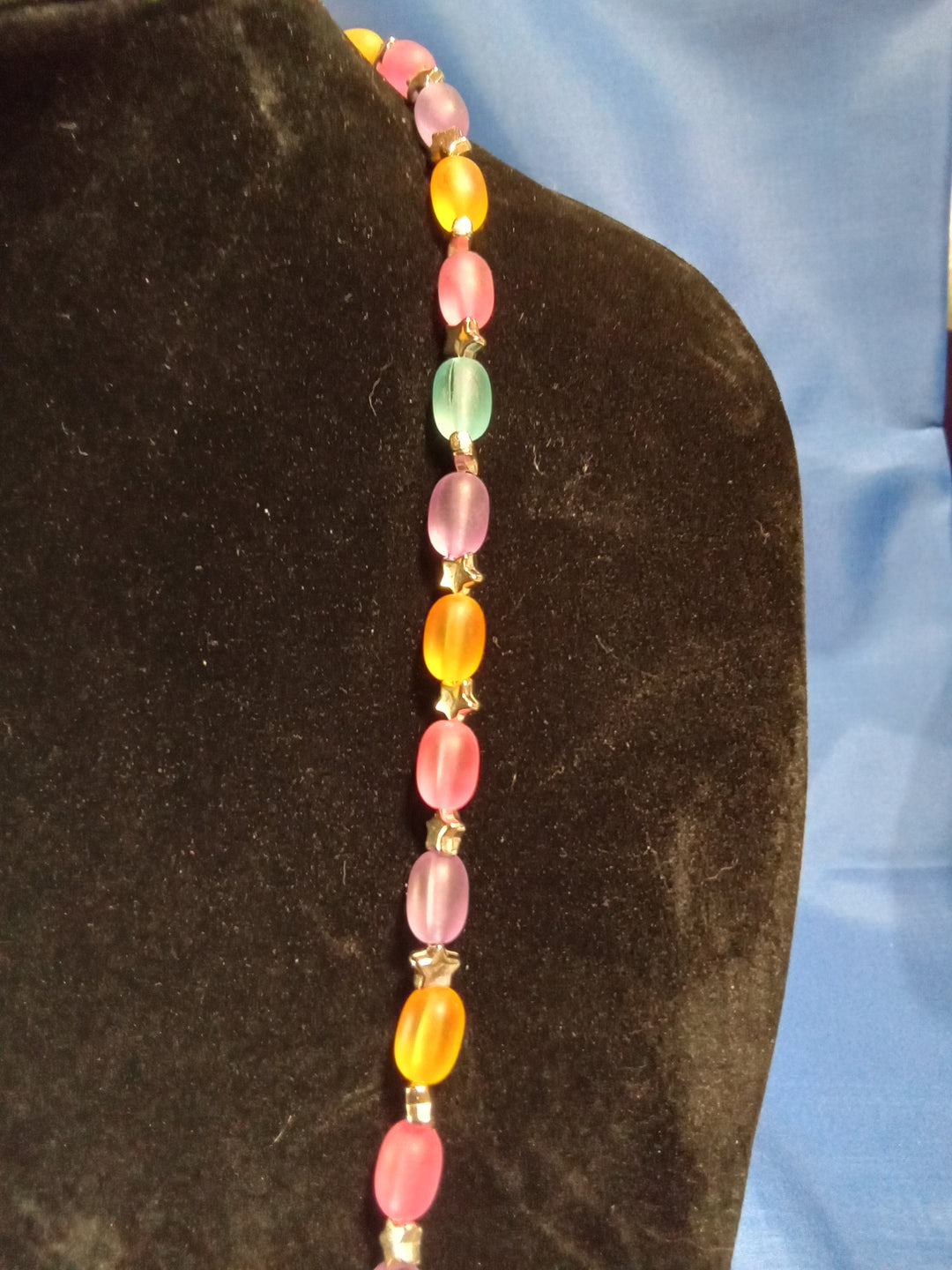 Acrylic Oval Bead Necklace